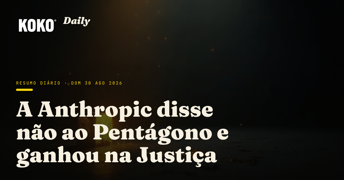 Capa do Koko Daily de hoje