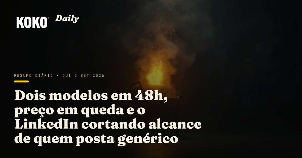 Capa do Koko Daily de hoje