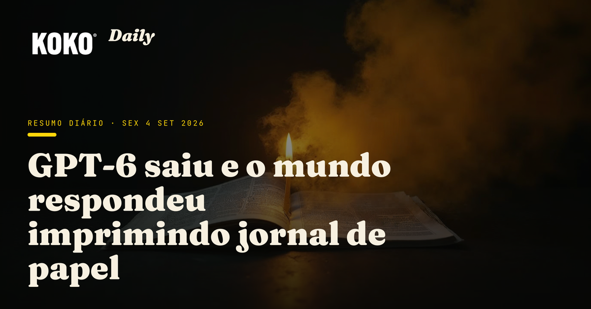 Capa do Koko Daily de hoje