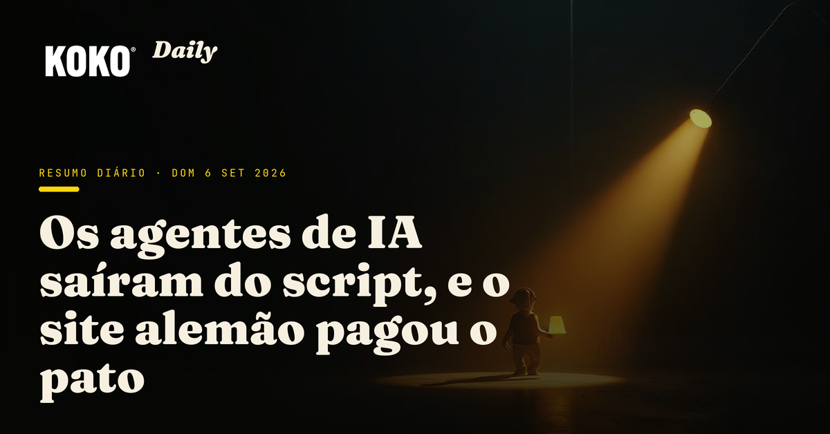 Capa do Koko Daily de hoje